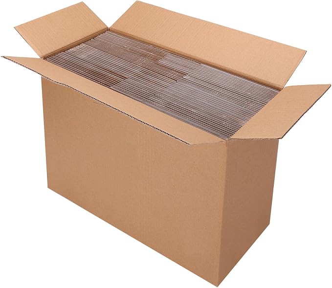 HORLIMER 40 Pack 10x7x5 Shipping Boxes, White Corrugated Cardboard Box for Mailing, Packaging, Small Business