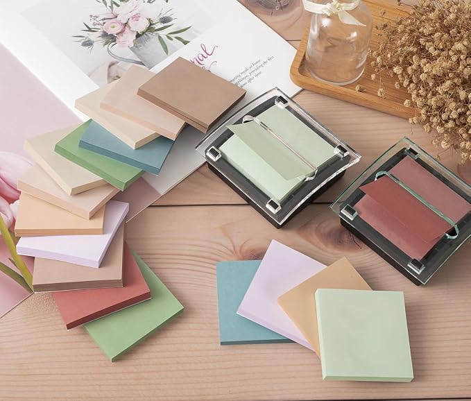 (9 Pack) Pop Up Sticky Notes Refill,3x3 in Popup Notepads,Accordion Stickies Super Sticking Power,Office School Memo Note Pads Vintage Colors,Post on Windows Doors,Recyclable,Easy to Write on