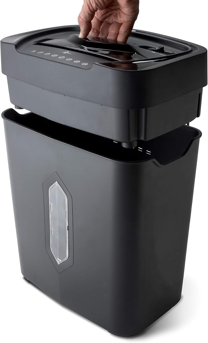 Aurora 12-Sheet Crosscut Paper and Credit Card Shredder with 5.2 gal Wastebasket