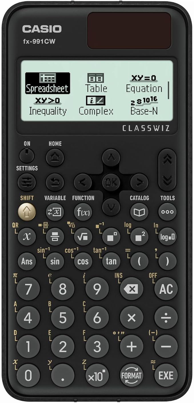 Casio fx-991CW– Advanced Scientific Calculator with High-Res 4-Tone Display | Natural Textbook Display | 540+ Functions, Numeric Calculus, Matrix Solver | Ideal for Engineering, Science & Exams