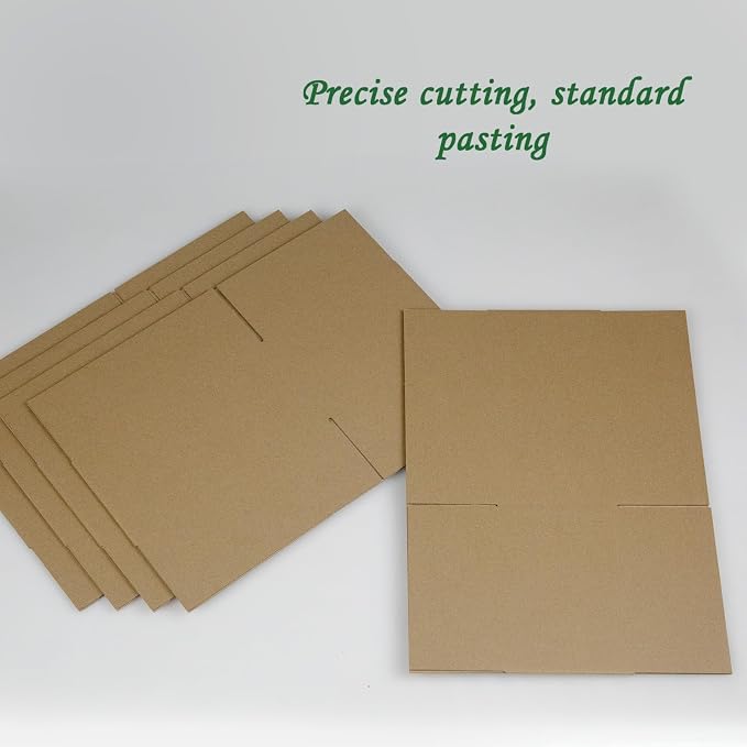 8x6x4 Inches Shipping Boxes Set of 40, Brown Corrugated Cardboard Box Literature Mailer for Packing Small Business