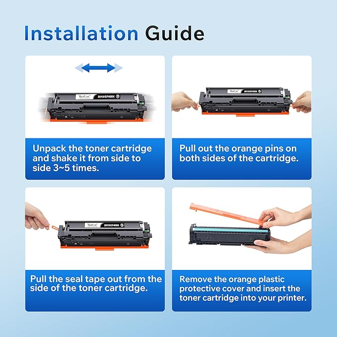 Valuetoner Compatible Toner Cartridge Replacement for HP 201X Black HP 201A CF400X High Yield for HP Color LaserJet Pro MFP M277n M277dw M277c6 M252n M252dw M274n M252 M277 Series Printer (1 Pack)