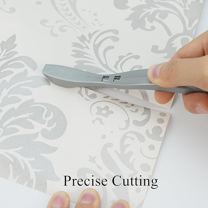 Umaki 3 Pack Safety Cutter Vinyl Knife Tool Film Cutter Wrapping Paper Cutter, Utility Cutting Knife for Automotive Vinyl Wrap, Window Tint, Craft Vinyl, Home and Office Use, Orange+Silver