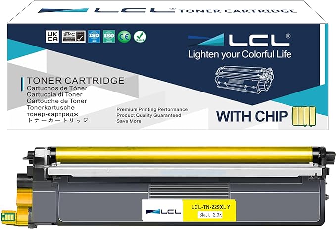 TN229XL TN229XLY Yellow High Yield Toner Cartridge Replacement for Brother TN229XL TN-229XL TN229 for Brother MFC-L3780CDW MFC-L3720CDW HL-L3280CDW HL-L3300CDW HL-L3220CDW HL-L3295CDW Printer (1-Pack)