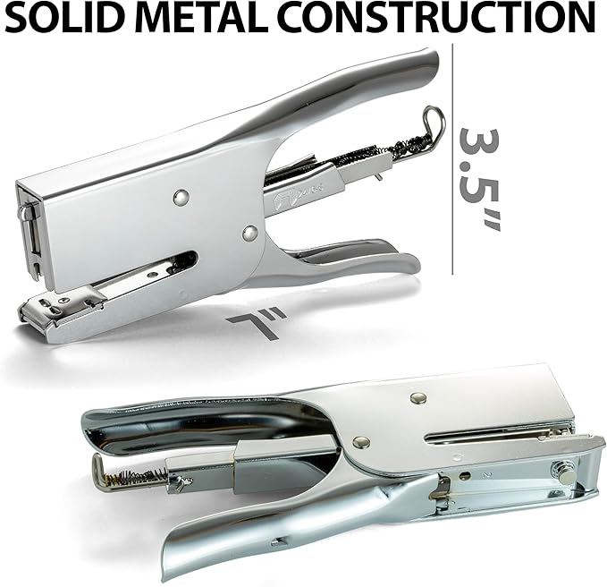 Officemate Classic Plier Stapler, Metal, Silver (97758)
