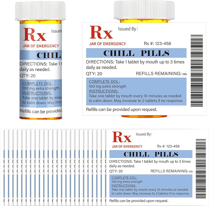 Kigeli 60 Pcs Nurse Graduation Party Supplies Chill Pill Labels Decorations | Medication Pill Bottle Stickers Decor, Cna Week Gifts, Nurse Party Favors, School Nursing Pharmacist Registered Bsn Rn Pharmd