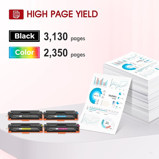 067H 067 Toner Cartridge Set MF654CDW MF656CDW MF650C High Yield Ink | Compatible for Canon Color ImageCLASS LBP632CDW MF655CDW MF653CDW LBP633CDW LBP630C MF652Cdw MF651Cw LBP631Cw Printer 4 Pack