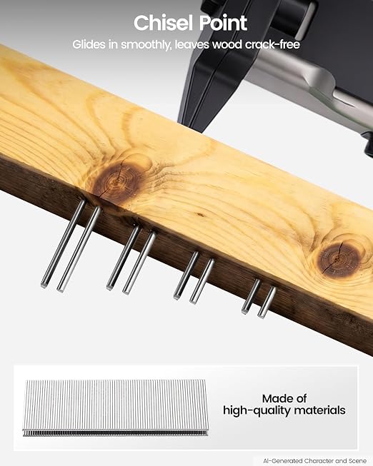 meite 18 Gauge 1/4-Inch Narrow Crown Staples, 1-1/4-Inch Length Heavy Duty Galvanized Upholstery Staples for Electric or Pneumatic Narrow Crown Stapler Guns (8 Boxes)