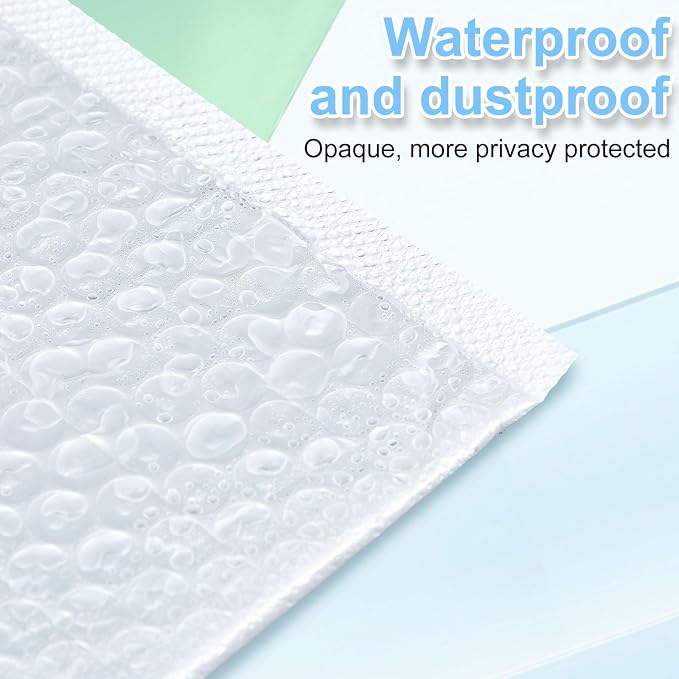 Ireer 20 Pack 8 X 11.5'' Large Bubble Mailers Padded Envelopes Self Seal | Poly Cushioned Protection, Waterproof Exterior, For Business Shipping Gifts Packaging, Secure Adhesive, Durable Mailing Bags