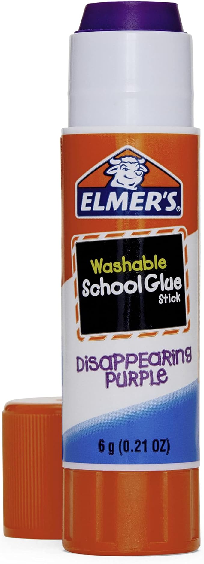 Elmer's Washable Dissappearing Purple School Glue Sticks, 3 Pack, 6 grams Each (E520)