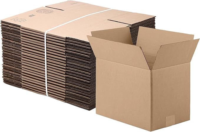 The Boxery 7"x5"x5" Brown/Kraft Corrugated Cardboard Shipping Boxes 25-Pack | Mailing, Packing, Moving & Storage for Business/Home – Durable - Eco-Friendly, Recyclable - Made in the USA