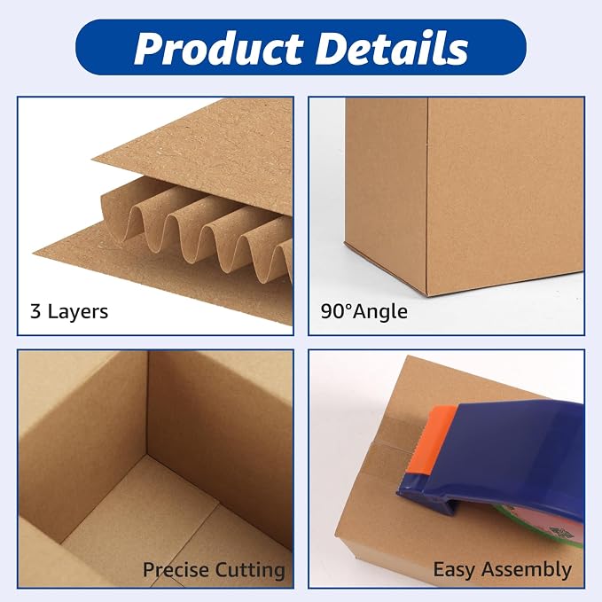CRUGLA Assorted Sizes Shipping Boxes 30 Pack (11x6x6, 10x7x5, 9x6x4), Corrugated Cardboard Mailers, Each 10 PCS Small Boxes for Small Business Packaging, Shipping & Storage