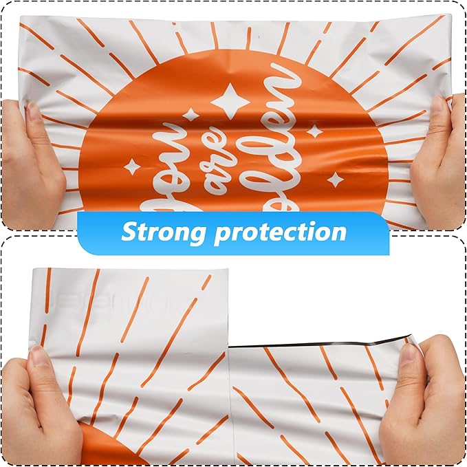 14.5x19 Poly Mailer Envelopes 50 Pack Shipping Bags with Self Adhesive, You are Golden' Mailing Envelopes, Waterproof and Tear-Proof Postal Bags
