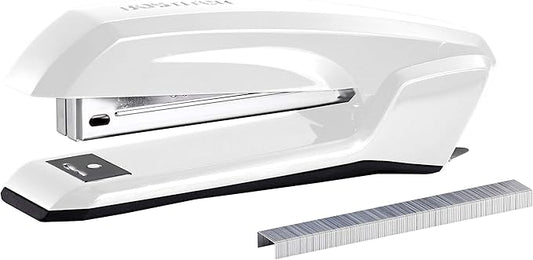 Bostitch Office Ascend 3 in 1 Stapler Integrated Remover & Staple Storage, 420 Staples Included, 20 Sheet Capacity, Lightweight, White (B210-WHT), Full Size