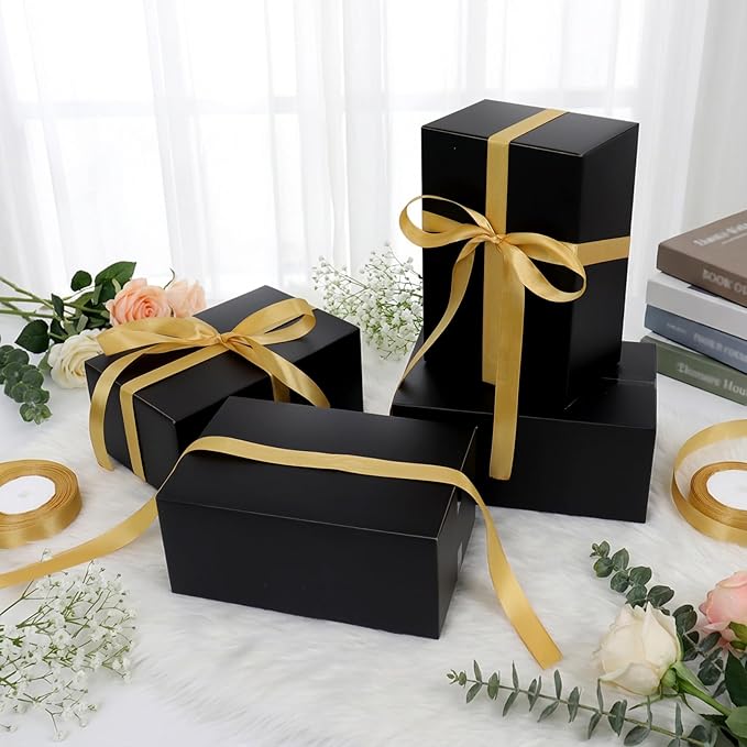 9x6x4 Black Shipping Boxes, 30 Pack Medium Mailer & Packaging Boxes for Small Business, Heavy Duty Corrugated Cardboard, Perfect for Mailing & Shipping