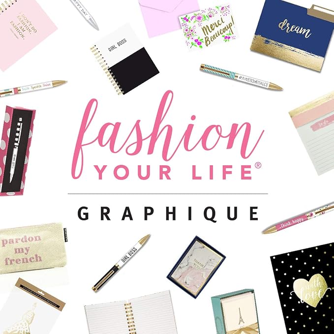 Graphique Large Notepad, Future is Female – 6" x 8", Cute Notepad with 150 Tear-Off Sheets, Features the Quote “You Go Girl” on Every Page – Perfect for Note Taking, List Making, and More