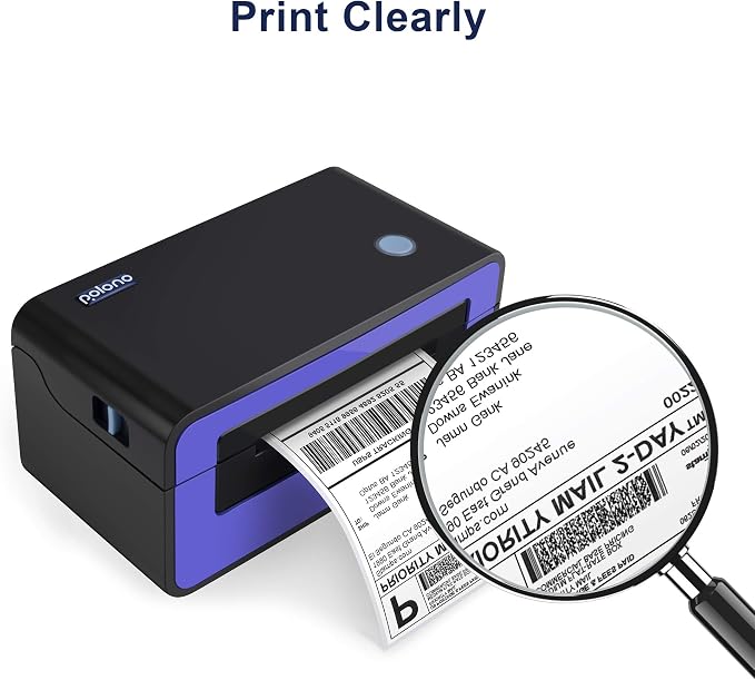 POLONO 4x6 Thermal Labels Fanfold, 1000 Shipping Labels for Label Printer | Commercial Grade, No BPA or BPS, Print Clear and Sharp, Direct Thermal Shipping Labels Compatible with Thermal Printer