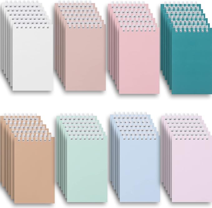 Ddaowanx Small Notebooks Bulk,3x5 Pocket Spiral Notepads With Lined Pages | 48 Pcs Mini Notebook for Work,Nursing School Essentials,School&Office Supplies,Nurse Gifts