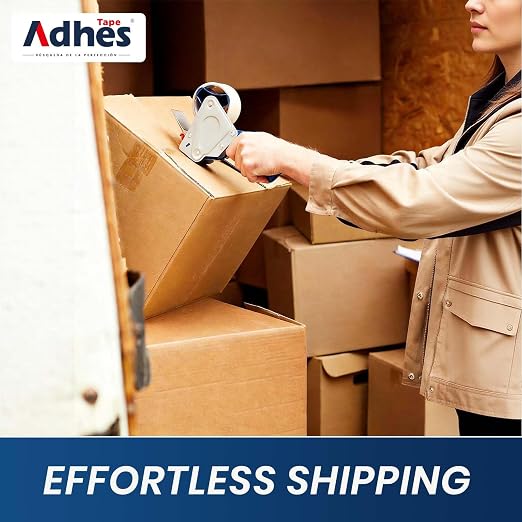 ADHES Packaging Tape 2.7MIL Heavy Duty Packing Tape Mailing Tape,3 Rolls | 3" x 165 ft (55 Yards) Clear Shipping Tape, Ultra-Strong & Durable for Packaging, Moving, Mailing, and Sealing