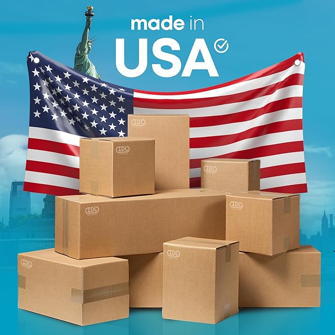 Large Shipping & Moving Boxes 20"L x 12"W x 3"H (25-Pack) - Extra Strength 200 lb vs Regular - USA-Made Corrugated Packing Boxes for Moving - Heavy-Duty Shipping Box Large by IDL Packaging -