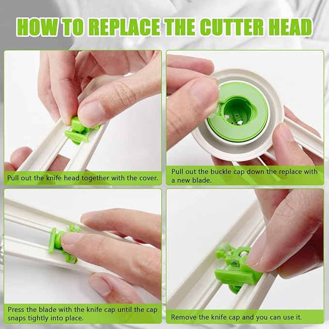 Circle Cutter, Circular Paper Cutter Circle Paper Trimmer Rotary Cutter Craft Supplies, Round Cutting Knife Cards Cutters (Green)