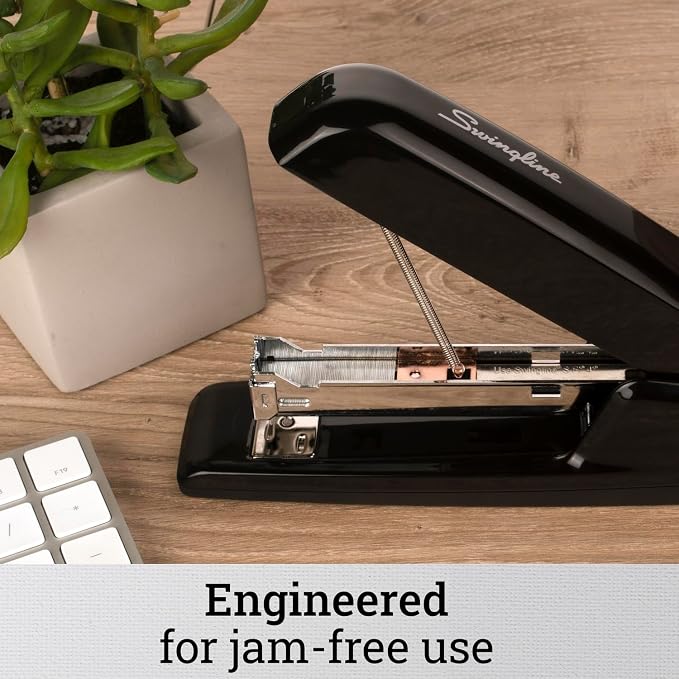 Swingline Stapler,30 Sheet Capacity,747 Business Stapler,Jam Free,Anti-Microbial,Metal,Black (74741),(Pack of 12)