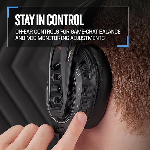 RIG 800 PRO HX Wireless Gaming Headset & Multi-Function Base Station Officially Licensed for Xbox Series X|S, Xbox One, Windows 10/11 PCs - Dolby Atmos 3D Audio - Up to 60 Hour Battery