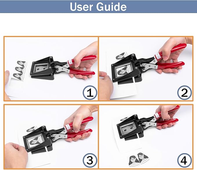 Handheld 35X45mm Passport Photo Cutter, Picture Trimmer Quick Cutting Tool with Precise Cutting, Picture Cutter Commonly Use in Passports, Licenses, and ID Cards
