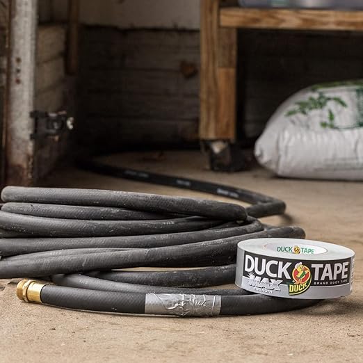Duck Brand Max Strength Duct Tape - 6 Rolls - Heavy Duty Hold - 1.88 Inch x 45 Yards Each - Silver (241618)