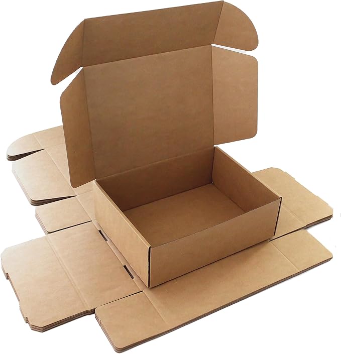 12x9x4 Shipping Boxes 20-Pack, Brown Corrugated Cardboard Boxes for Mailing, Shipping & Small Business Packaging