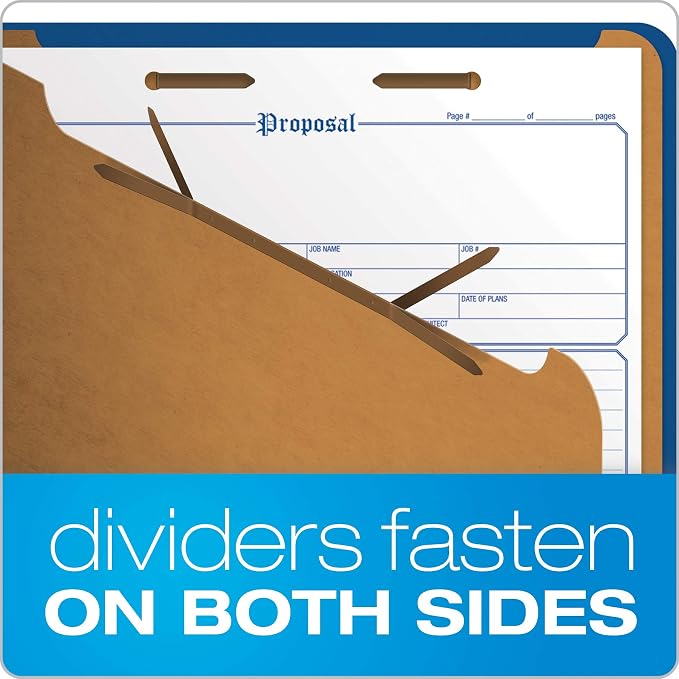Pendaflex Classification File Folders,1 Divider, Durable File Organizer for Home, School or Office, Letter-Size Folders for Files, Paper Organizer, Durable Prongs, (B006NVMJCC)