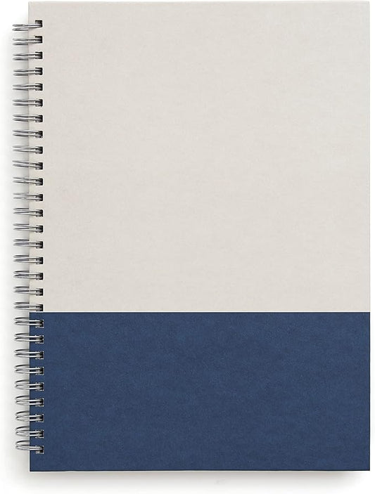 TRU RED Medium Hardcover Ruled Notebook, Gray/Blue