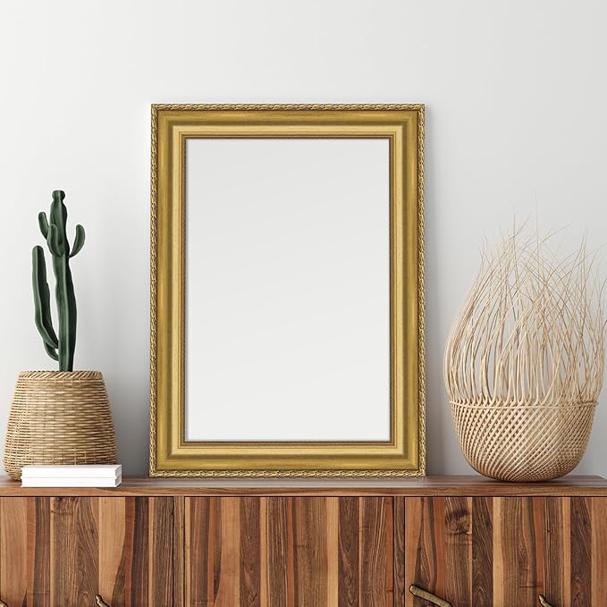 Outus 68FT Gold Frame Bulletin Board Border Die-Cut Straight Border Trim for Classroom Chalkboard, Picture Frames, Artworks, Walls, Mirrors & Office Decor, Classic Metallic Frame Molding(Classic)