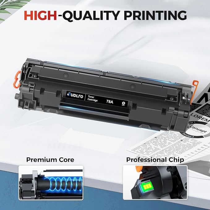 78A Toner Cartridge Replacement for HP 78A Black Toner Cartridge CE278A | Works with P1606dn P1606 P1600 M1536dnf P1606 P1566 P1560 M1536 MFP Printer | 2 Black