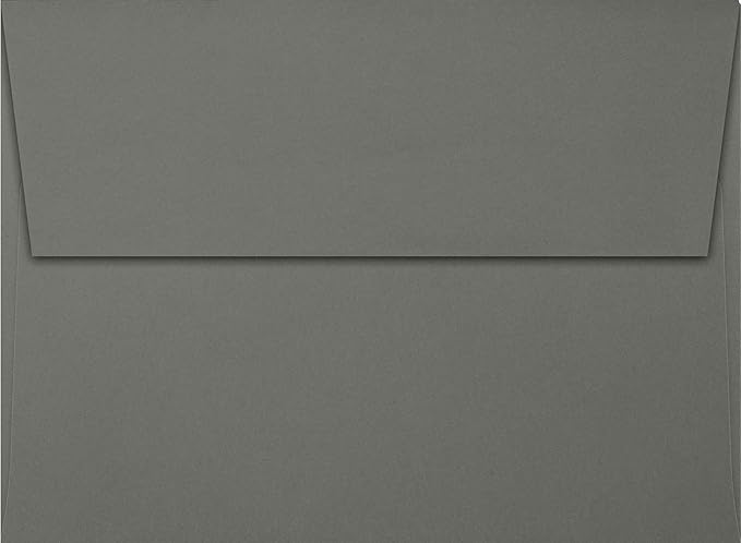 LUXPaper A7 Invitation Envelopes | Peel & Press | 5 1/4" x 7 1/4" | Smoke Gray | 80lb. Text | 250 Qty