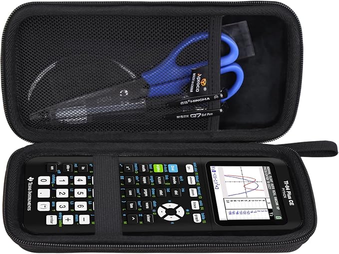 Aproca Calculator Case Compatible with Texas Instruments TI-84 Plus CE / TI-84 Plus / TI-83 Plus / TI-89 Titanium / TI-85 / TI-86 Color Graphing Calculator -Black (Case Only)