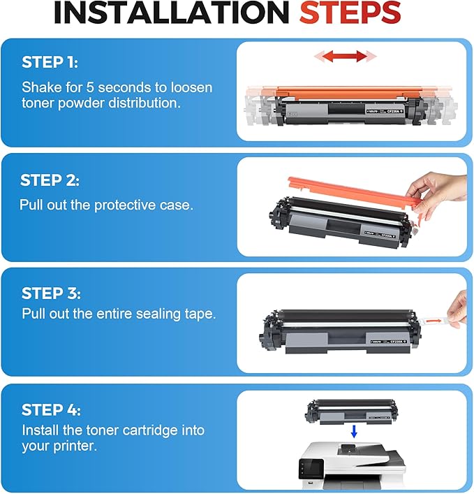 30A Black Toner Cartridge CF230A - Replacement for HP 30A CF230A 30X CF230X Compatible with Pro MFP M227fdw M203dw M227fdn M203dn M227sdn M203d M227 M203 Series Printer (2-Pack, Black)