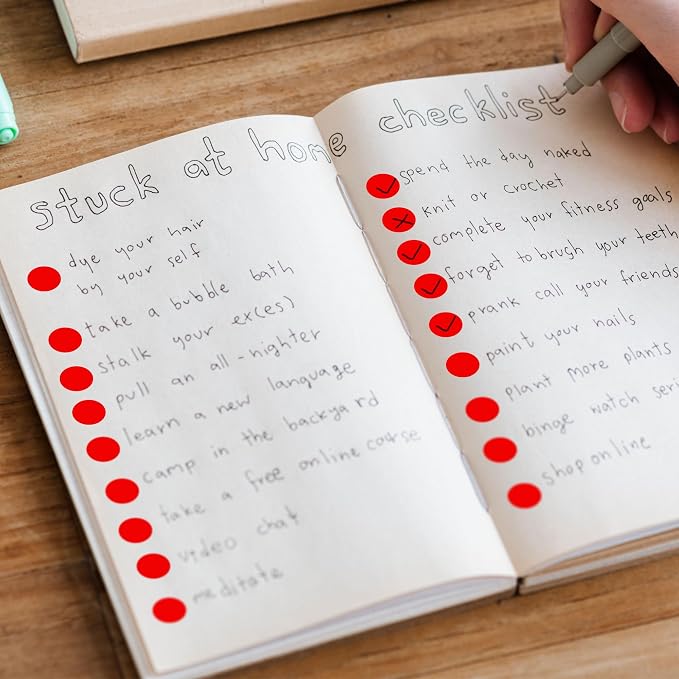 1000 PCS Colored Dot Stickers 1/2" Round Circle Colored Coding Labels Dot Stickers for Toddlers,Classroom,Office (Red)
