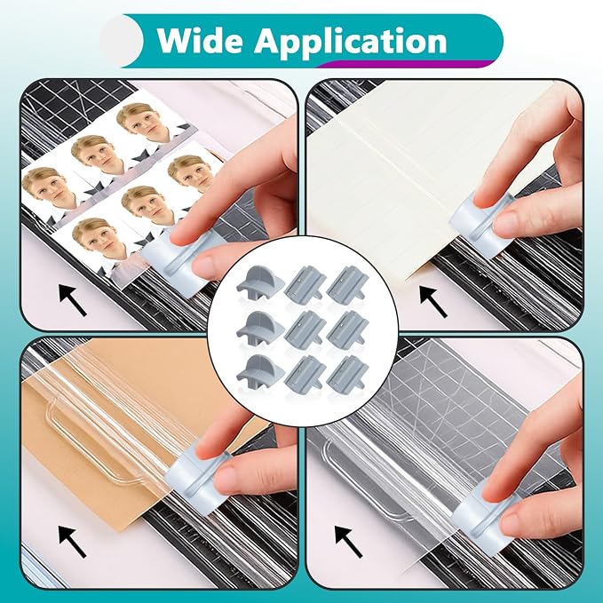 9 Pcs 157400-1001 Paper Trimmers Blades Compatible with Fiskars Blades | Fits 12" Portable Paper Cutter Style I Blade 1968701005, Sharp Cutting Edge, Long Lasting Wear Resistance