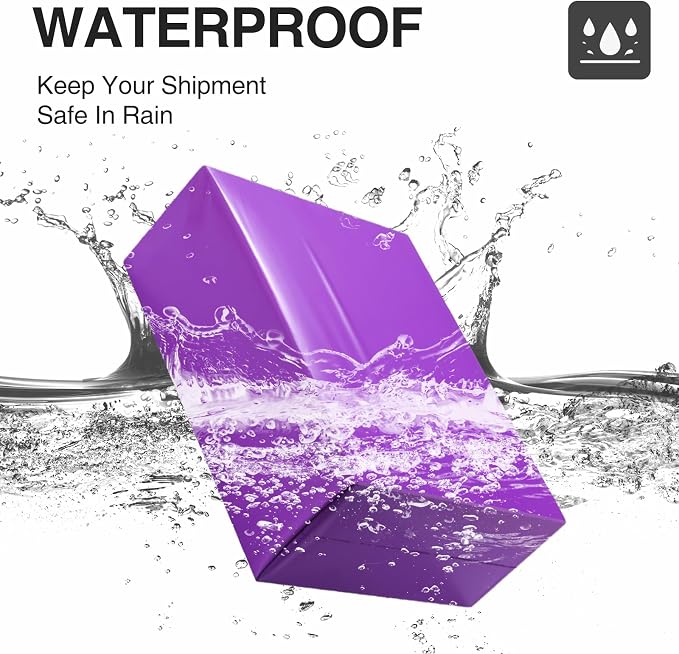 UCGOU Poly Mailers 12x15.5 Inch Purple 100 Pack Plastic Medium Shipping Bag | Self Seal Adhesive Waterproof Tear Proof Mailers Poly Bags Strong Mailing Envelopes Packing for Clothes Books Accessories