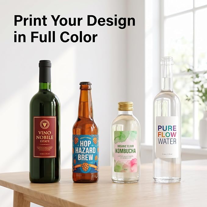 2" X 3.5" Matte White Printable Labels for Inkjet and Laser Printers | 250 Sheets, 2000 Total Custom Stickers for Shipping Labels, Product Labeling, Addresses - Spartan Industrial Template R027
