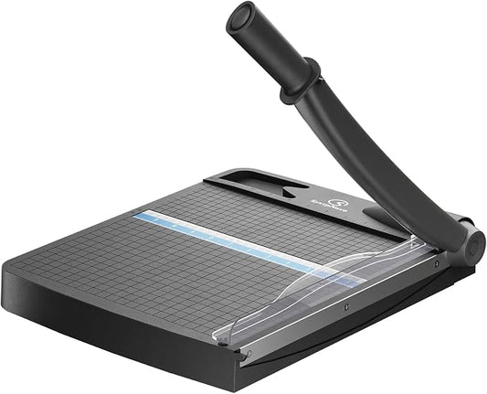 12 Inch Heavy Duty Guillotine Paper Cutter Trimmer, 12-16 Sheets Capacity