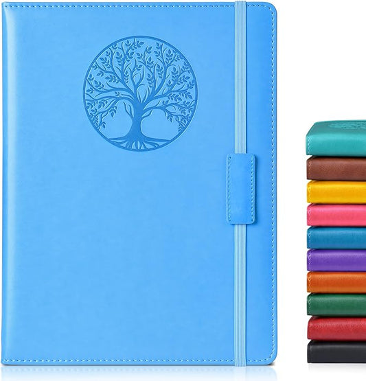 Lined Journal Notebook for Women Men,256 Pages B5 Large Hardcover Leather Journals for Writing,Travel,Business,Work & School,College Ruled Notebooks for Note Taking,Diary Notepad 7.8"×10.2"