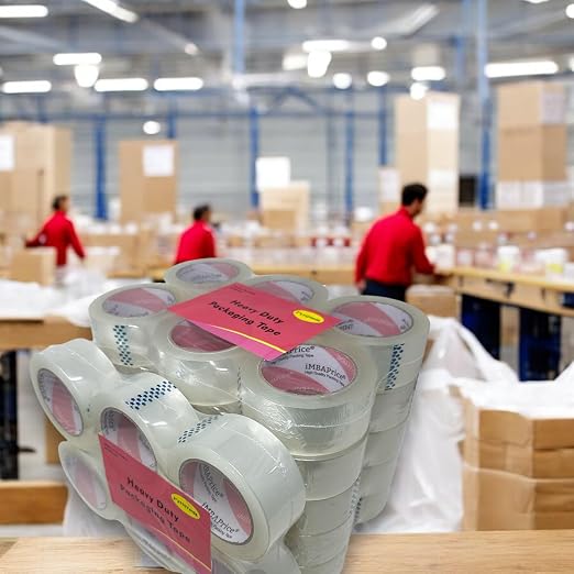 iMBAPrice Sealing Tape - 1 Box of Premium (36 Roll of 110 Yards) 36x330 Feet Long 2" Wide Ultra Clear Shipping Packaging Tape | 3,960 Total Yards, Heavy Duty Shipping, Strong Adhesive Carton Sealing, For Moving, Mailing & Storage