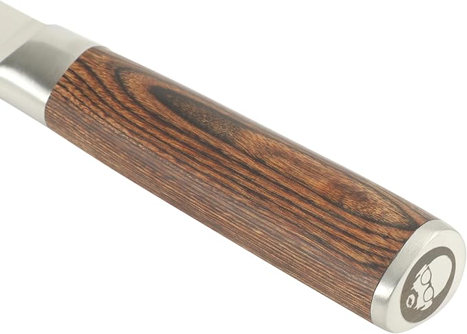 Babish 1.4116 German Stainless Steel Boning & Fillet Knife with Dark Pakka Wood Handle – 6-Inch Full-Tang Flexible Kitchen Knife for Meat, Poultry, Fish & Precision Butchering