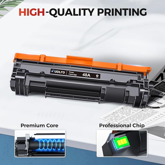SUDLTO 48A Toner Cartridge HP Replacement for HP 48A Toner Cartridge Black | CF248A Compatible with Pro M15w M15a M29w M29a M28w M28a M31w M30w M16a M16w Series Printer (2 Black)