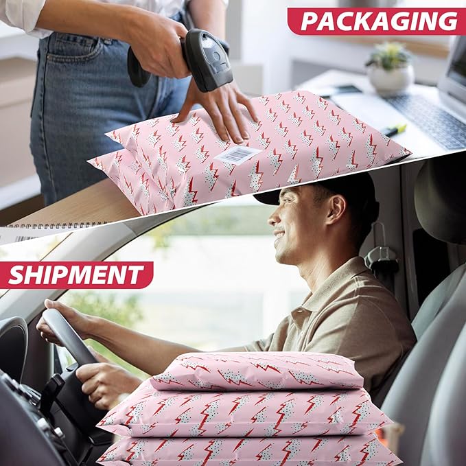 Oududianzi Poly Mailers 10x13, 50Pack Shipping Bags, Mailers Poly Bags, Shipping Envelopes, Mailing bags, Packaging Bags for Small Business and Clothes Shop