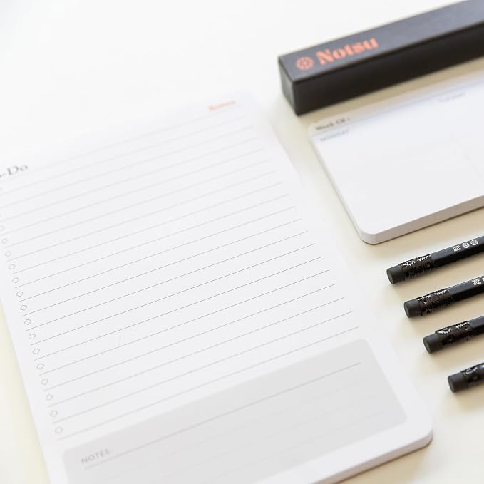 To Do List Notepad 2pk Daily Desk To Do List 50 Sheets, 5.5” x 8.5” | Premium Thick Paper 120g | Daily Desk To Do List Pad | 50 Sheets, 5.5” x 8.5”