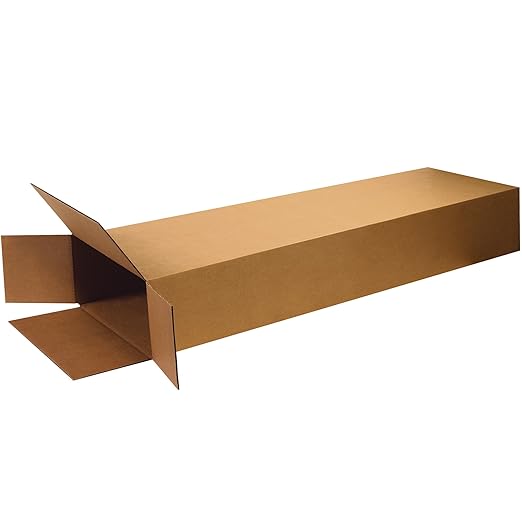 Tape Logic TLHD20860FOL Side Loading Boxes, 20" x 8" x 60", Kraft (Pack of 5)