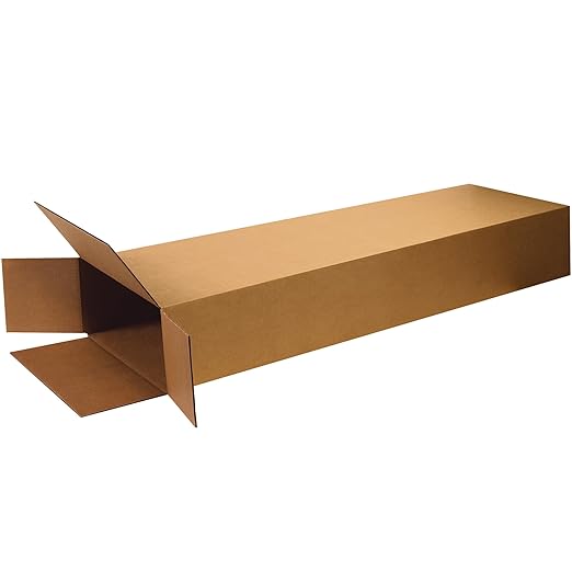 Tape Logic TLHD20860FOL Side Loading Boxes, 20" x 8" x 60", Kraft (Pack of 5)